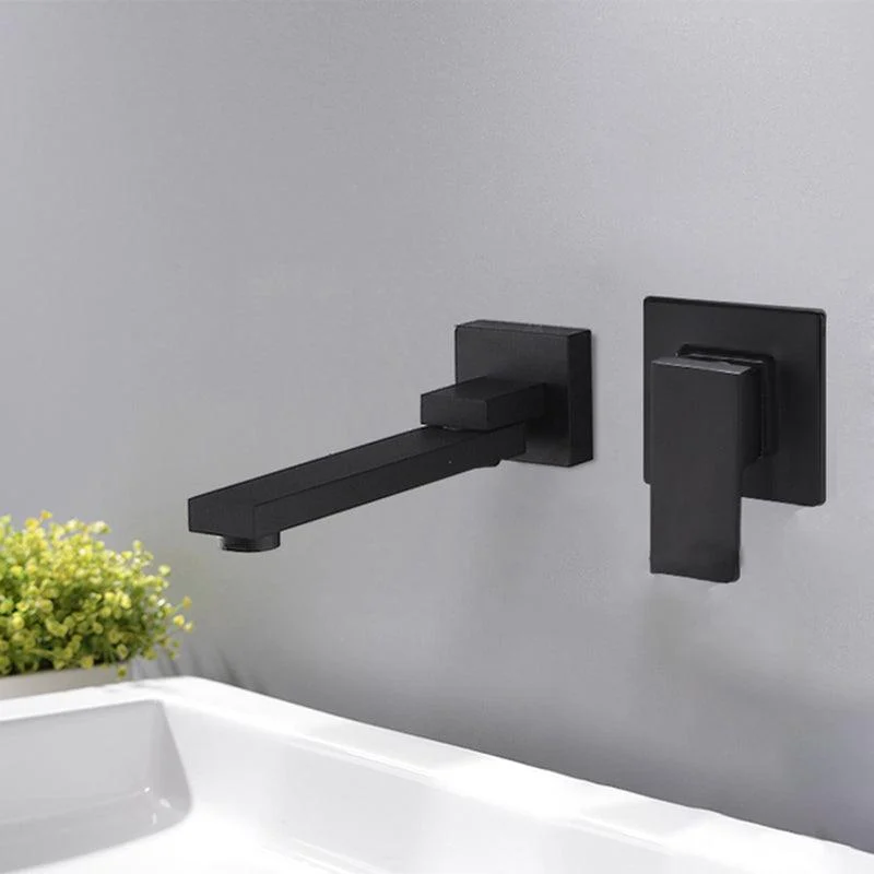 Modern Bathroom Sink Tap Metal Widespread Wall Mounted Sink Tap -Bathlova