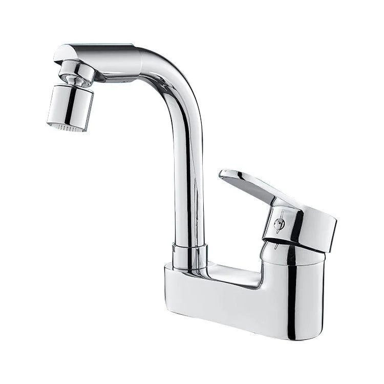 Modern Bathroom Sink Tap Swivel Spout 2 Hole Taps Sink Tap -Bathlova