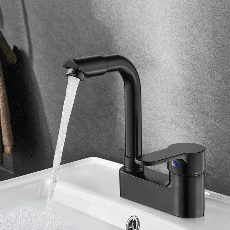 Modern Bathroom Sink Tap Swivel Spout 2 Hole Taps Sink Tap -Bathlova