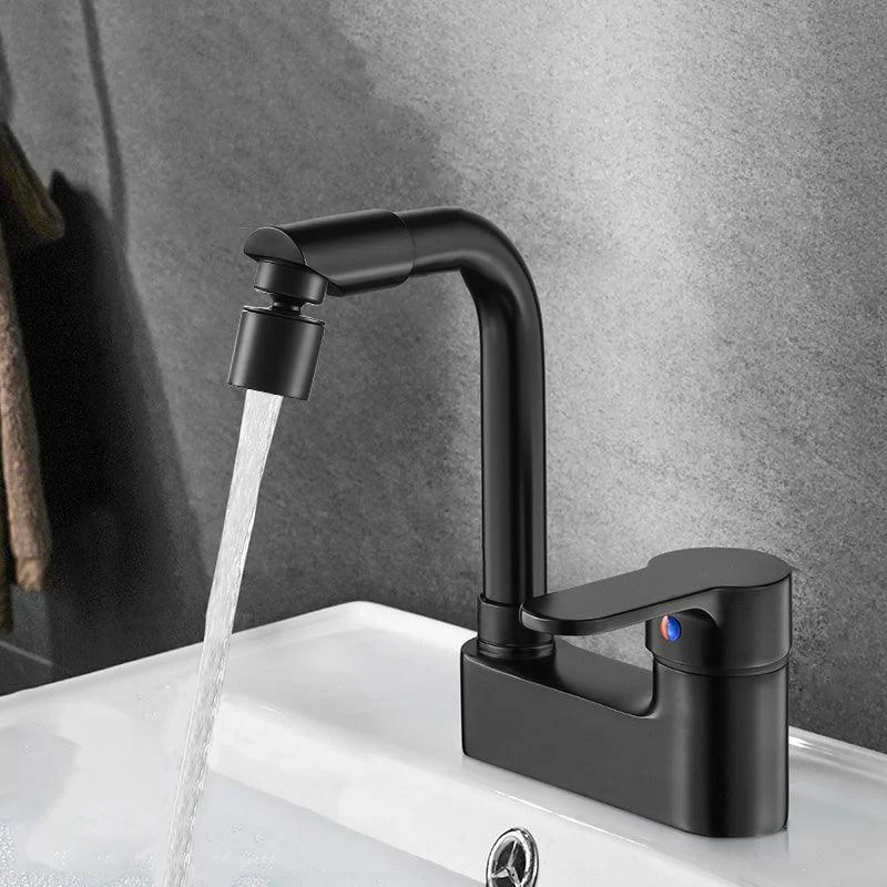 Modern Bathroom Sink Tap Swivel Spout 2 Hole Taps Sink Tap -Bathlova