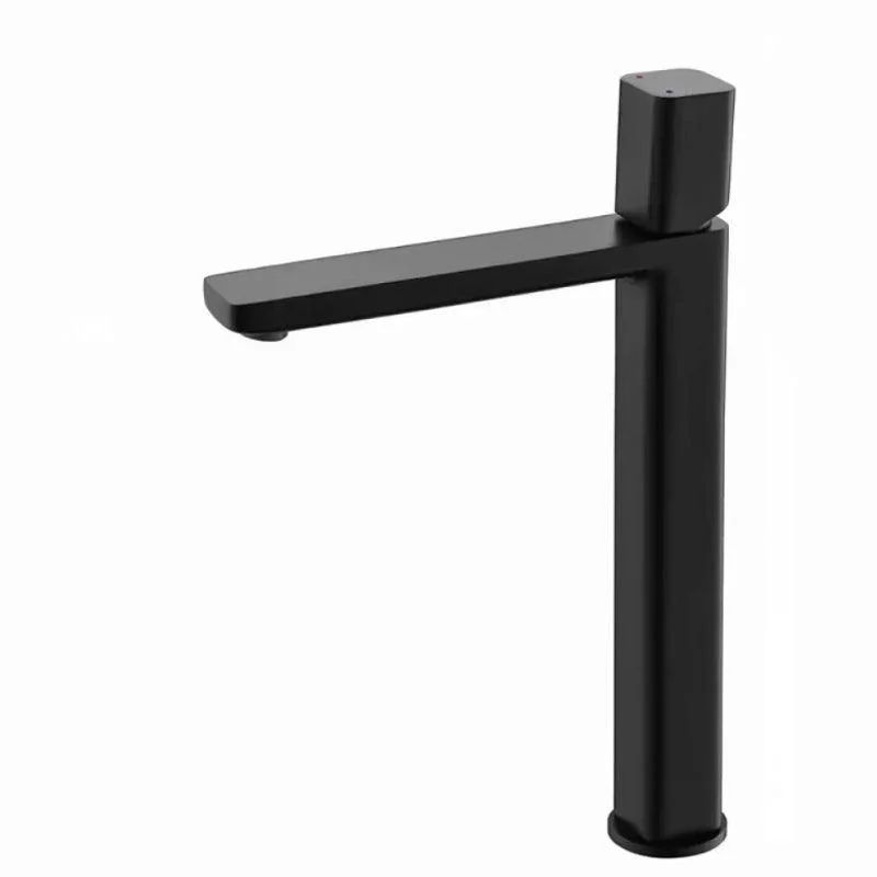 Modern Bathroom Sink Tap with Single Handle Brass Square Tap -Bathlova