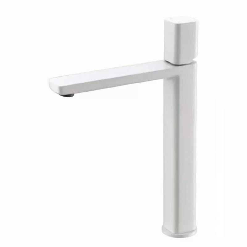 Modern Bathroom Sink Tap with Single Handle Brass Square Tap -Bathlova