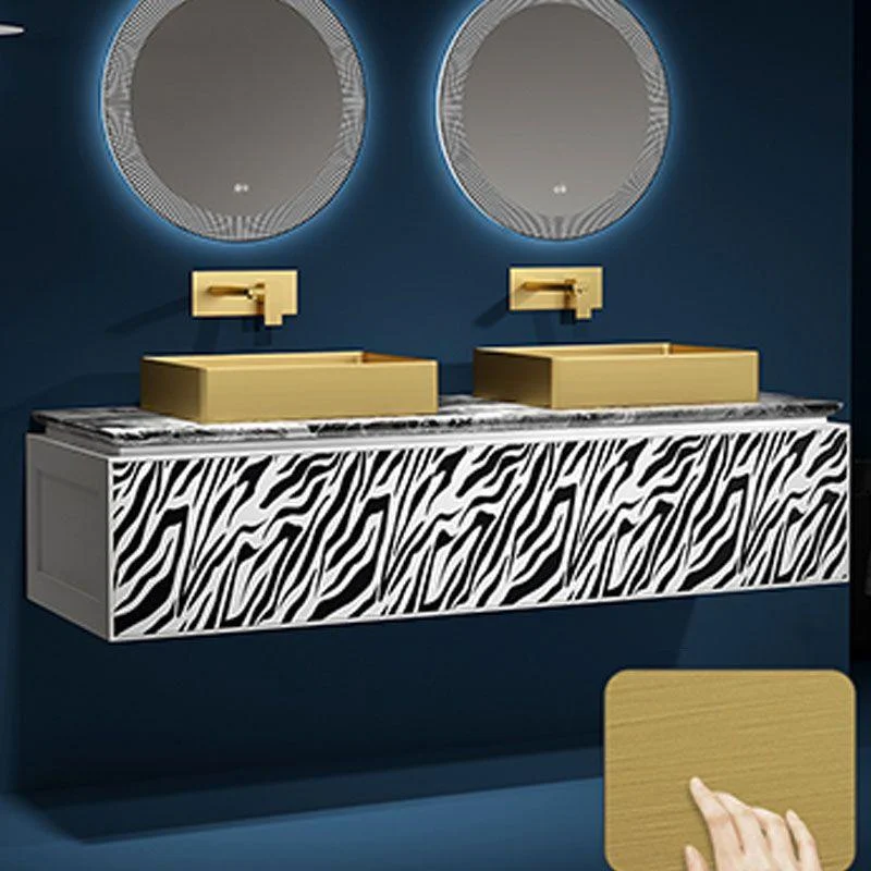 Modern Bathroom Sink with Pop-Up Drain Metal Rectangular Vessel Bathroom Sink -Bathlova