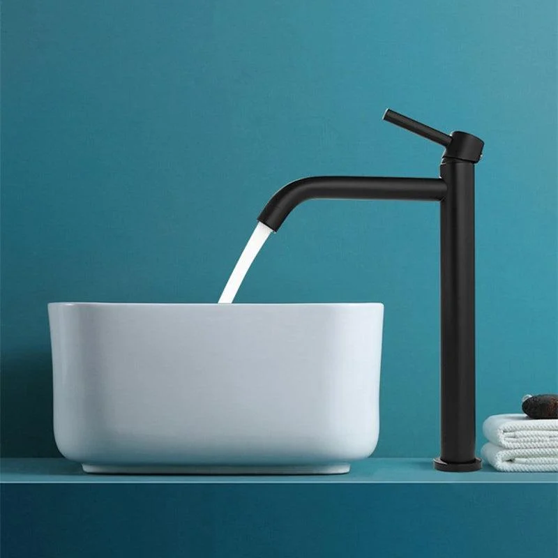 Modern Bathroom Sink with Single Tap Hole Porcelain Rectangular Vessel Lavatory Sink -Bathlova