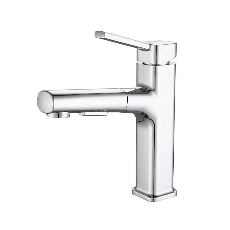 Modern Bathroom Tap Brass Lever Handles Swivel Spout Bathroom Sink Tap -Bathlova