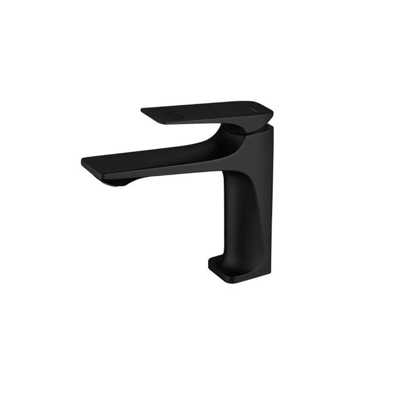 Modern Bathroom Tap Brass Low Arc Lever Handles with Water Hose Sink Tap -Bathlova