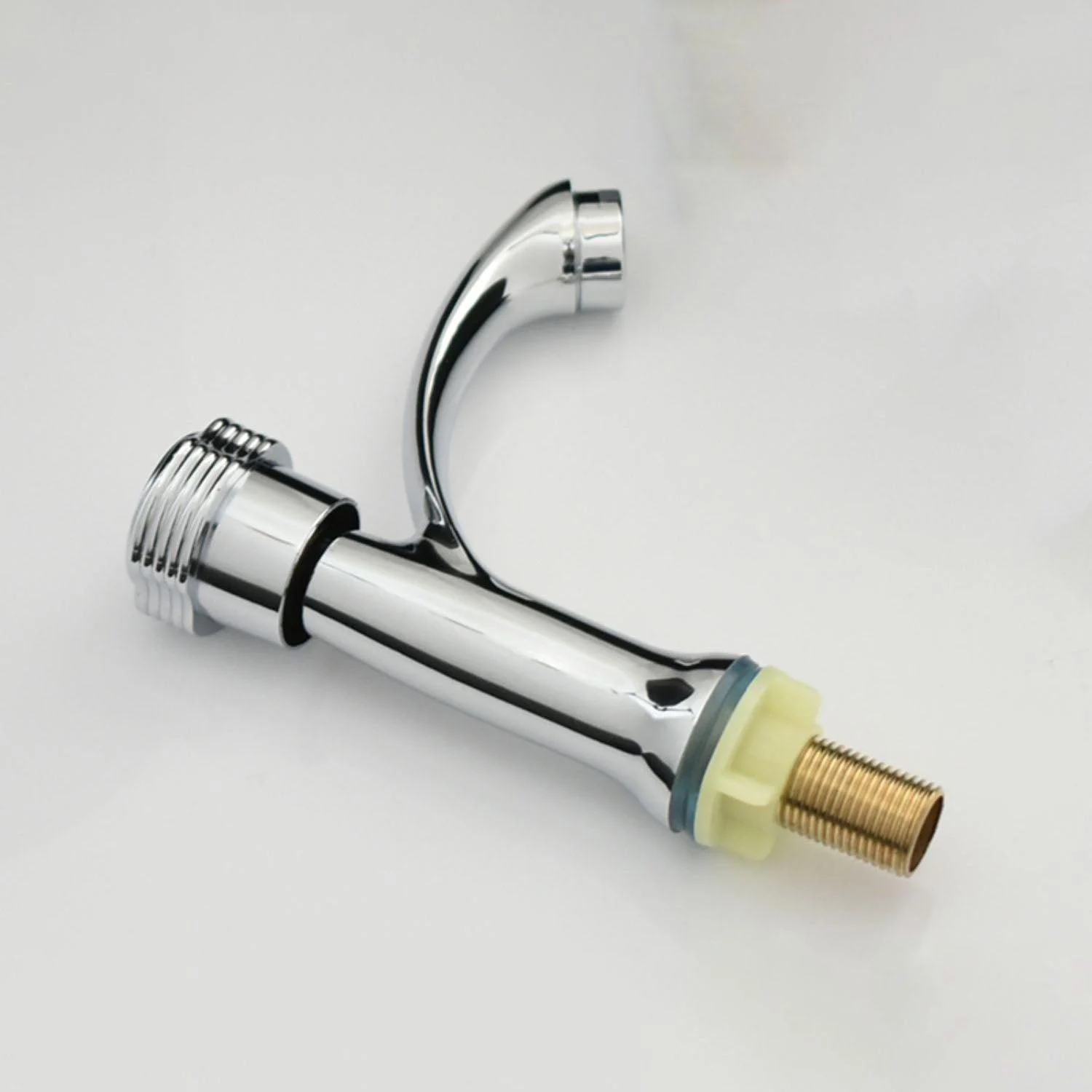 Modern Bathroom Tap Chrome Knob Handle with Water Hose Vessel Sink Tap -Bathlova