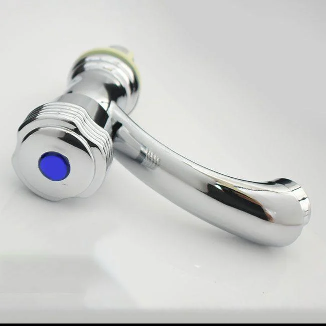 Modern Bathroom Tap Chrome Knob Handle with Water Hose Vessel Sink Tap -Bathlova