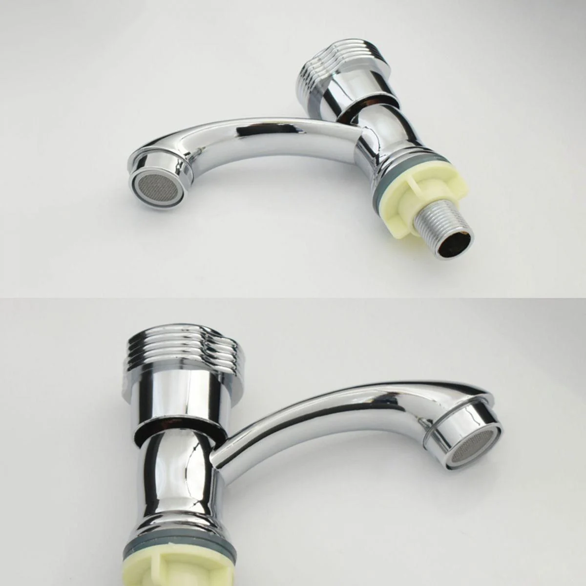 Modern Bathroom Tap Chrome Knob Handle with Water Hose Vessel Sink Tap -Bathlova