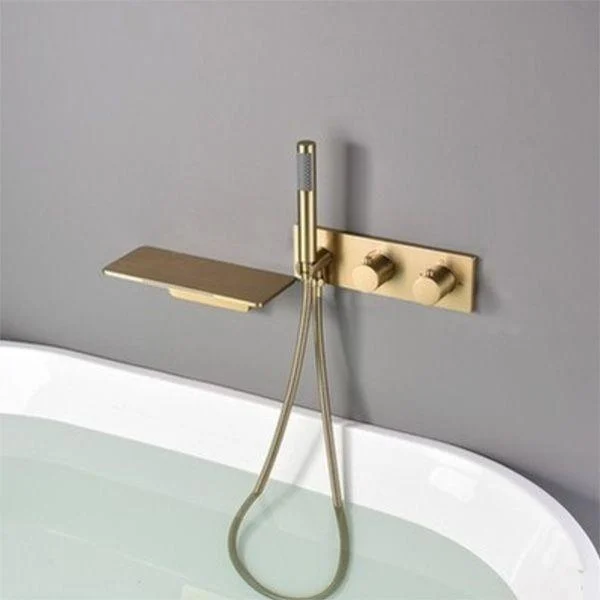 Modern Bathroom Tap Copper Wall Mounted Fixed Bathroom Tap -Bathlova