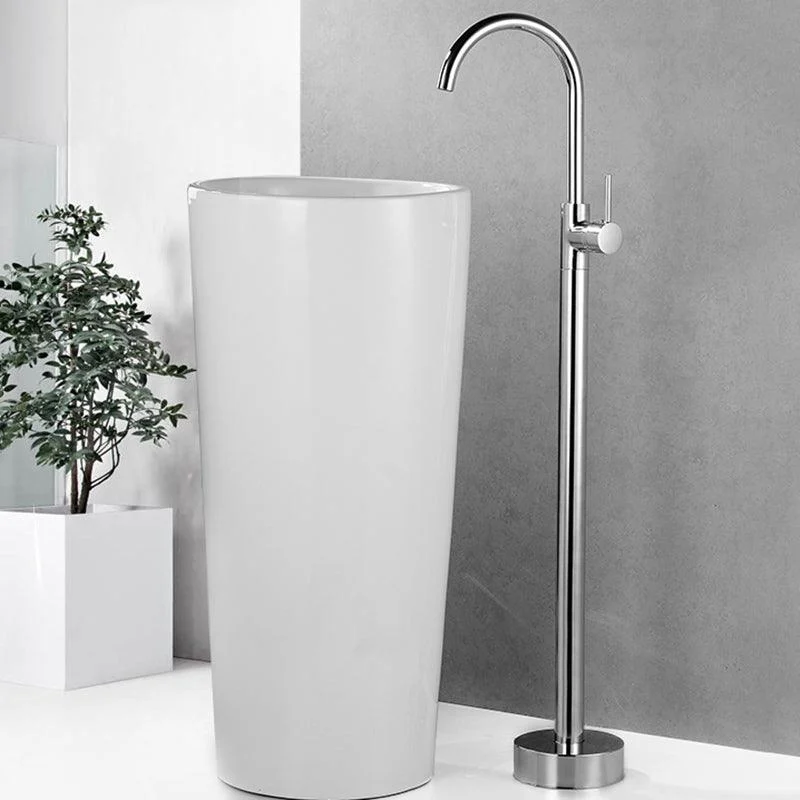 Modern Bathroom Tap Pure Color Freestanding Bathroom Tap -Bathlova