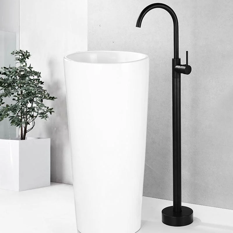 Modern Bathroom Tap Pure Color Freestanding Bathroom Tap -Bathlova