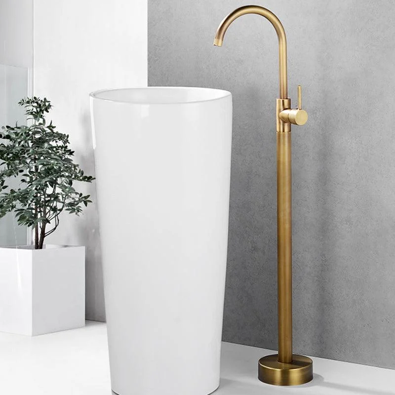 Modern Bathroom Tap Pure Color Freestanding Bathroom Tap -Bathlova