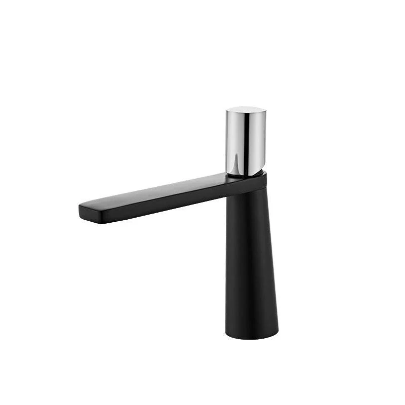 Modern Bathroom Tap Rotary Handle Brass Single Hole Washroom Tap -Bathlova