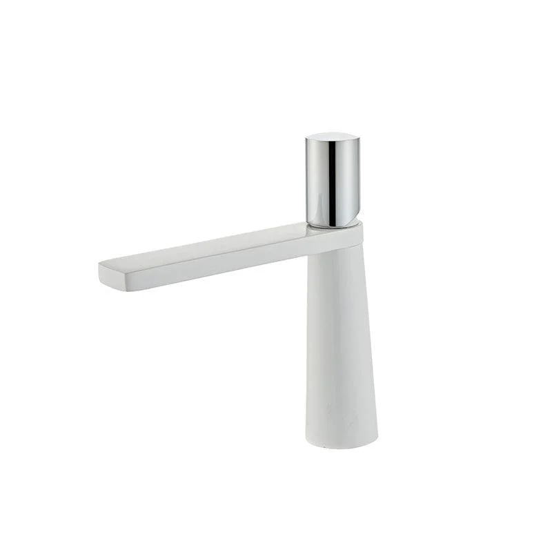 Modern Bathroom Tap Rotary Handle Brass Single Hole Washroom Tap -Bathlova