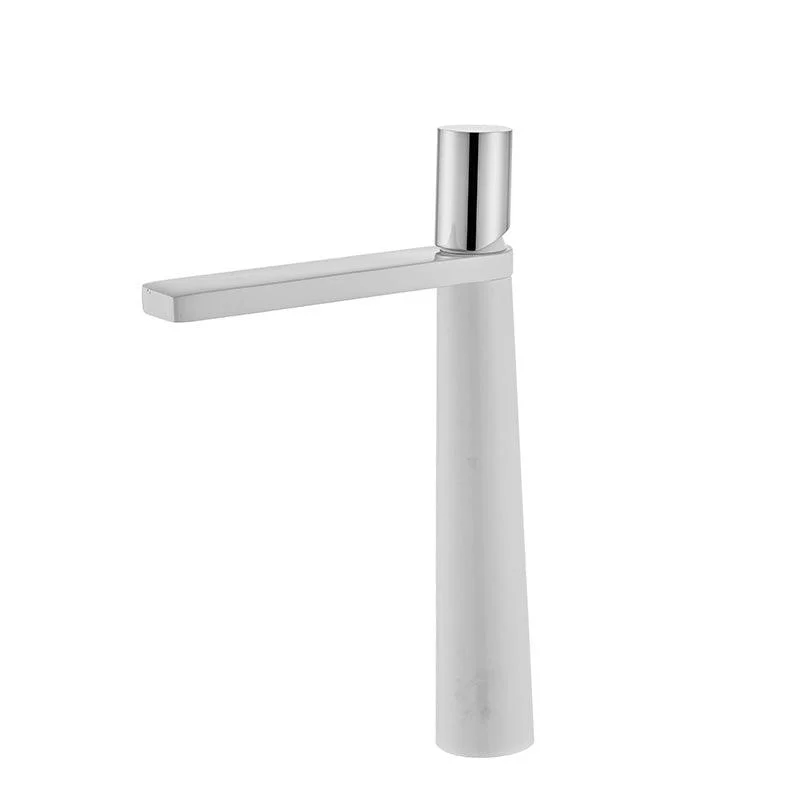 Modern Bathroom Tap Rotary Handle Brass Single Hole Washroom Tap -Bathlova