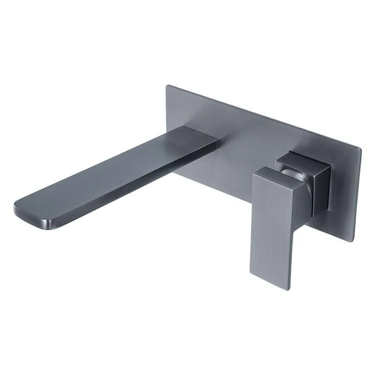 Modern Bathroom Tap Solid Color Single Handle Wall Mounted Bathroom Tap -Bathlova