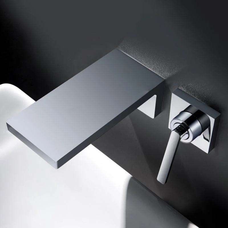 Modern Bathroom Tap Solid Color Wall Mounted Bath Tap Trim -Bathlova