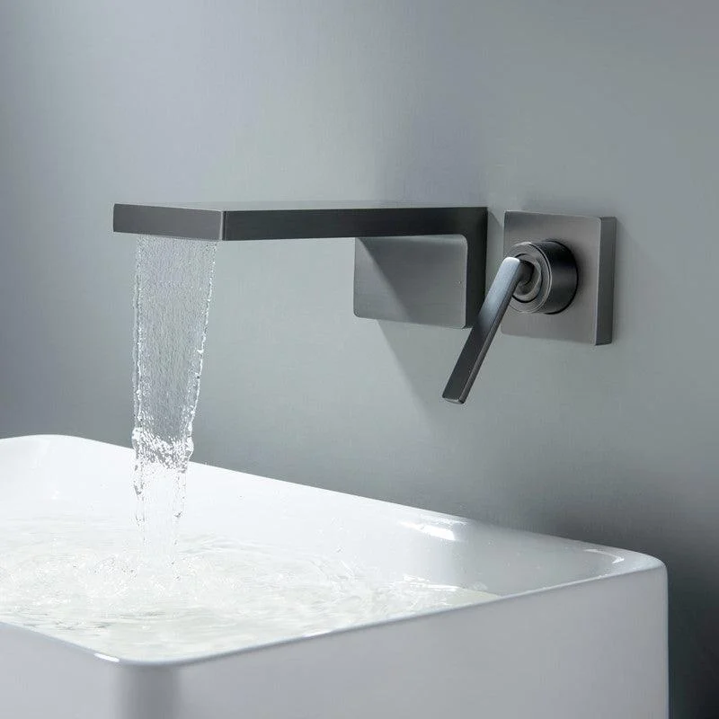 Modern Bathroom Tap Solid Color Wall Mounted Bath Tap Trim -Bathlova