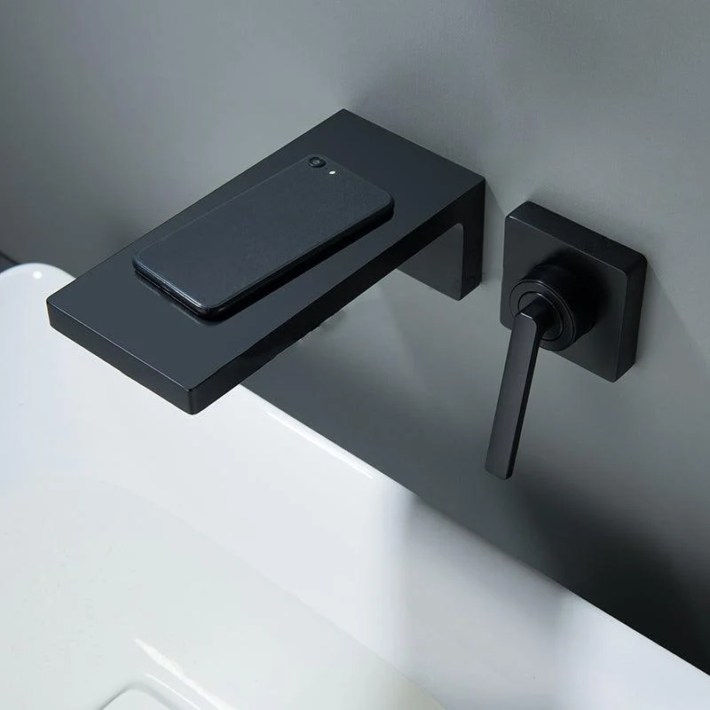 Modern Bathroom Tap Solid Color Wall Mounted Bath Tap Trim -Bathlova