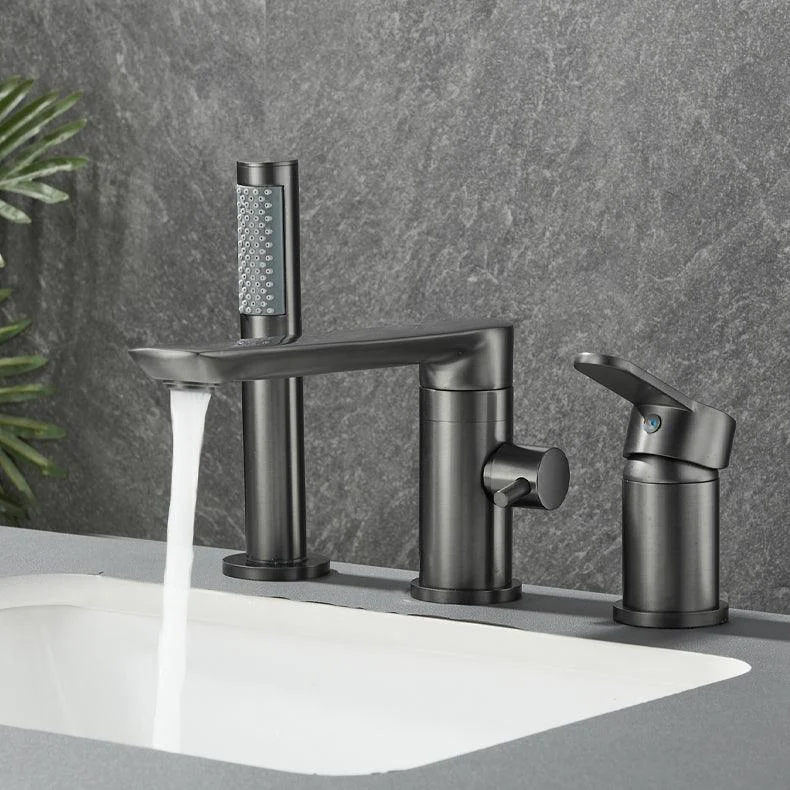 Modern Bathroom Tap Two Handle Temperature Control Bathtub Tap -Bathlova