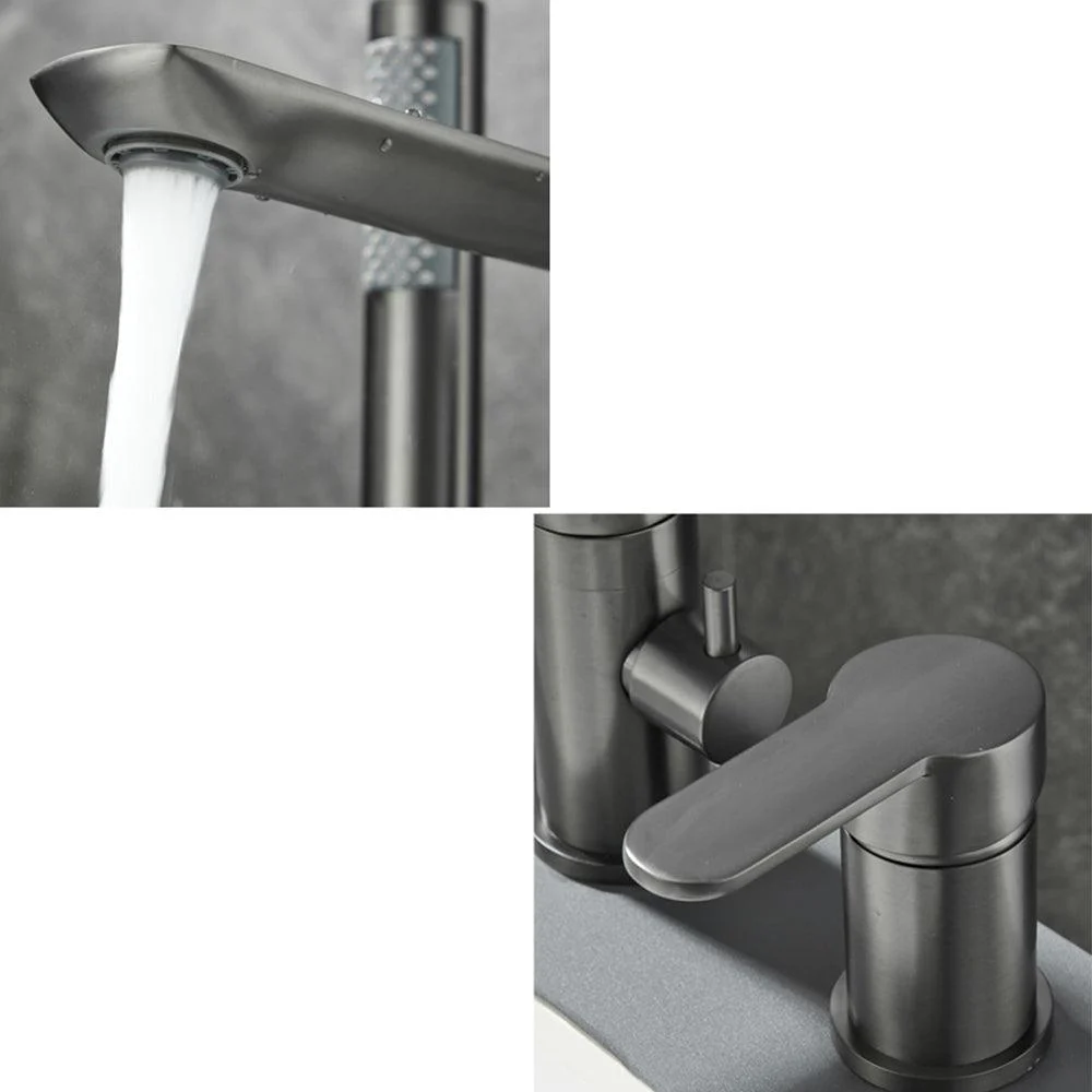 Modern Bathroom Tap Two Handle Temperature Control Bathtub Tap -Bathlova