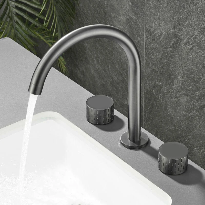 Modern Bathroom Tap Two Handle Temperature Control Bathtub Tap -Bathlova