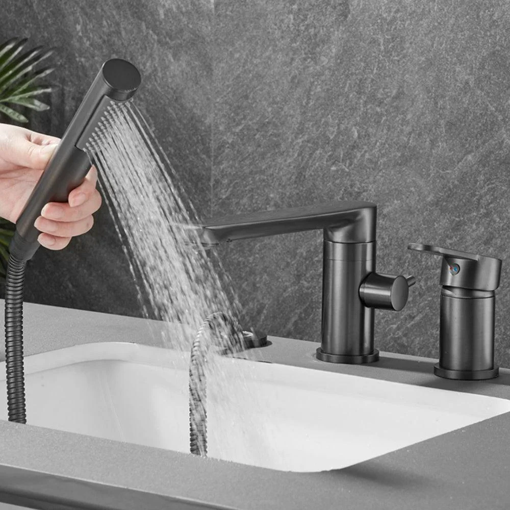 Modern Bathroom Tap Two Handle Temperature Control Bathtub Tap -Bathlova