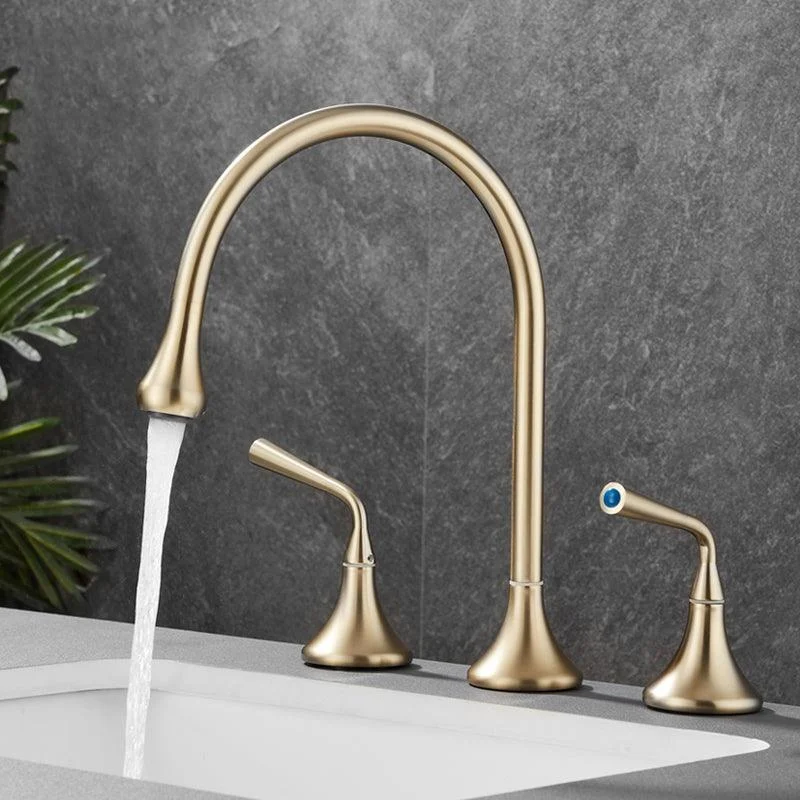 Modern Bathroom Tap Two Handle Temperature Control Bathtub Tap -Bathlova