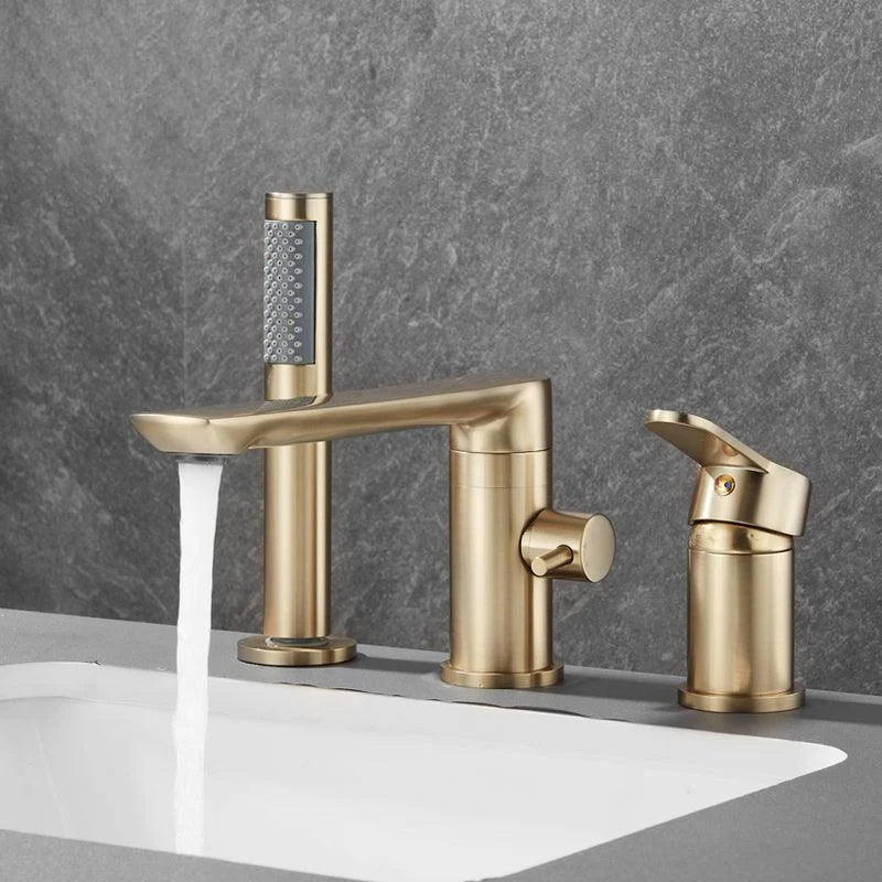 Modern Bathroom Tap Two Handle Temperature Control Bathtub Tap -Bathlova