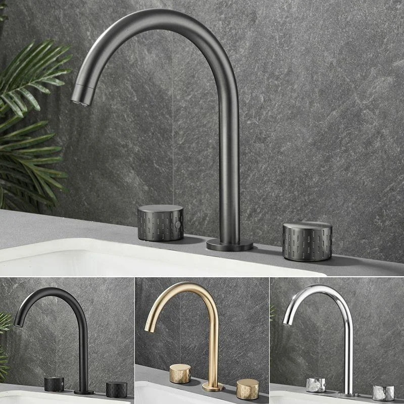 Modern Bathroom Tap Two Handle Temperature Control Bathtub Tap -Bathlova