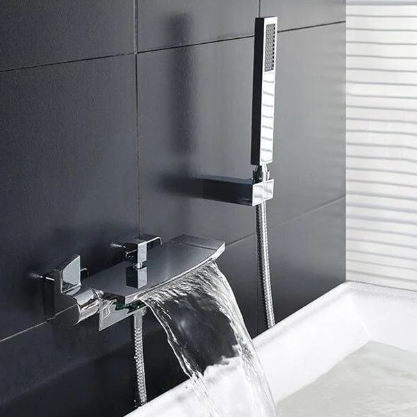 Modern Bathroom Tub Spout Wall Mounted Fixed Waterfall Tap -Bathlova