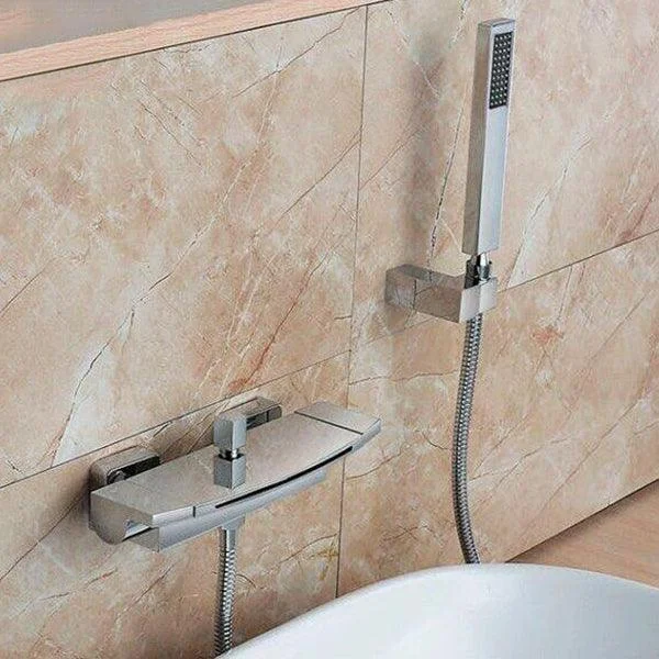 Modern Bathroom Tub Spout Wall Mounted Fixed Waterfall Tap -Bathlova