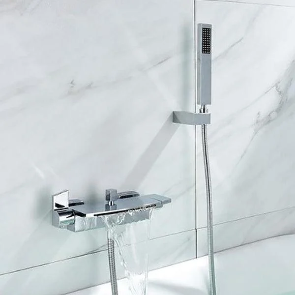 Modern Bathroom Tub Spout Wall Mounted Fixed Waterfall Tap -Bathlova