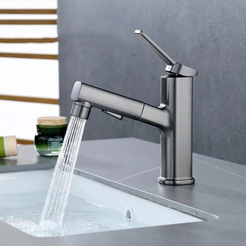 Modern Bathroom Vessel Tap Brass Lever Handles Swivel Spout Sink Tap -Bathlova