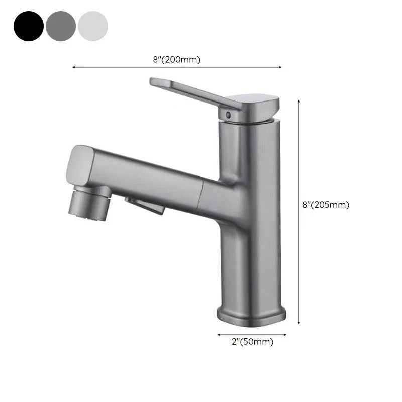 Modern Bathroom Vessel Tap Brass Lever Handles Swivel Spout Sink Tap -Bathlova