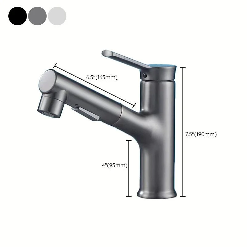 Modern Bathroom Vessel Tap Brass Lever Handles Swivel Spout Sink Tap -Bathlova