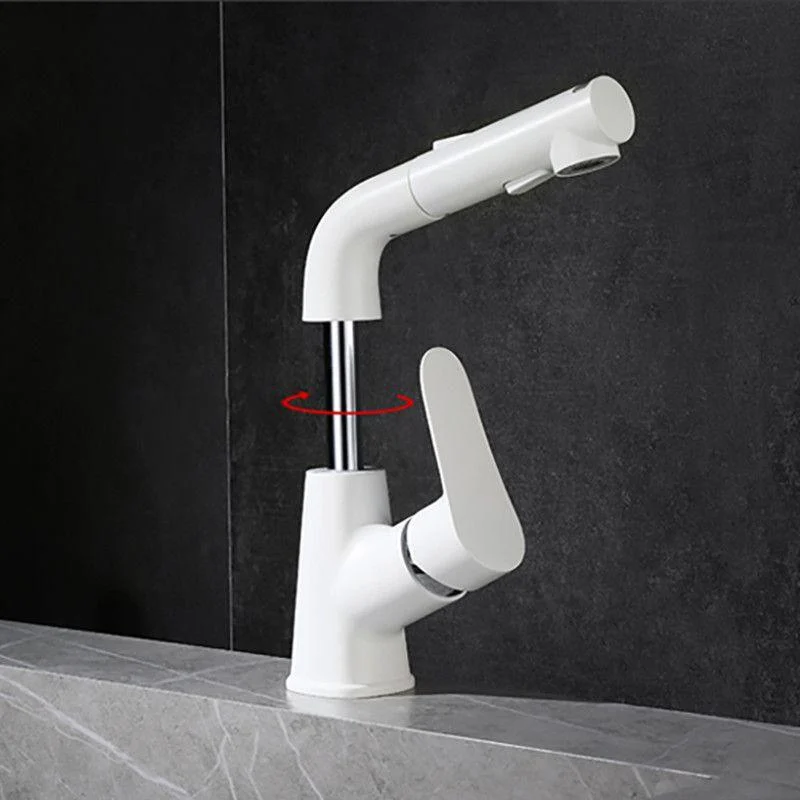 Modern Bathroom Vessel Tap Grass Lever Swivel Spout with Hoses Lavatory Tap -Bathlova