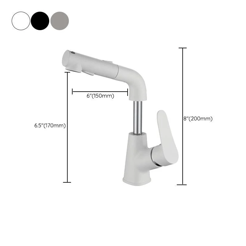 Modern Bathroom Vessel Tap Grass Lever Swivel Spout with Hoses Lavatory Tap -Bathlova