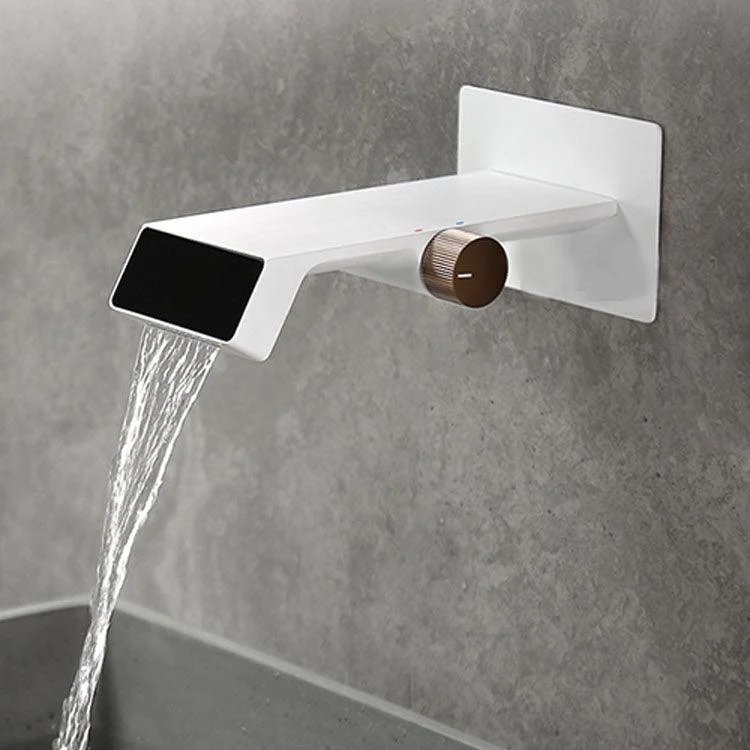 Modern Bathtub Tap Wall-mounted Brass Digital Display Bathtub Tap -Bathlova