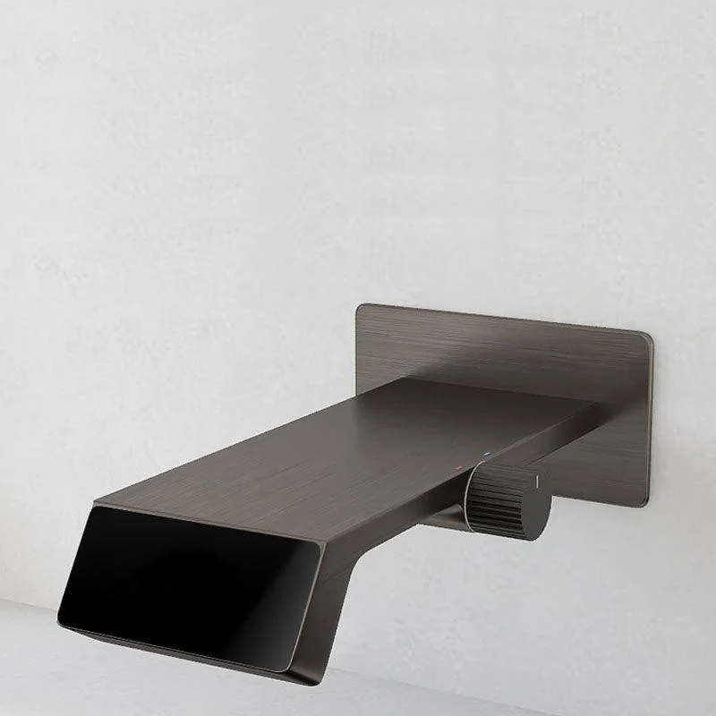 Modern Bathtub Tap Wall-mounted Brass Rotary Handle Tap -Bathlova