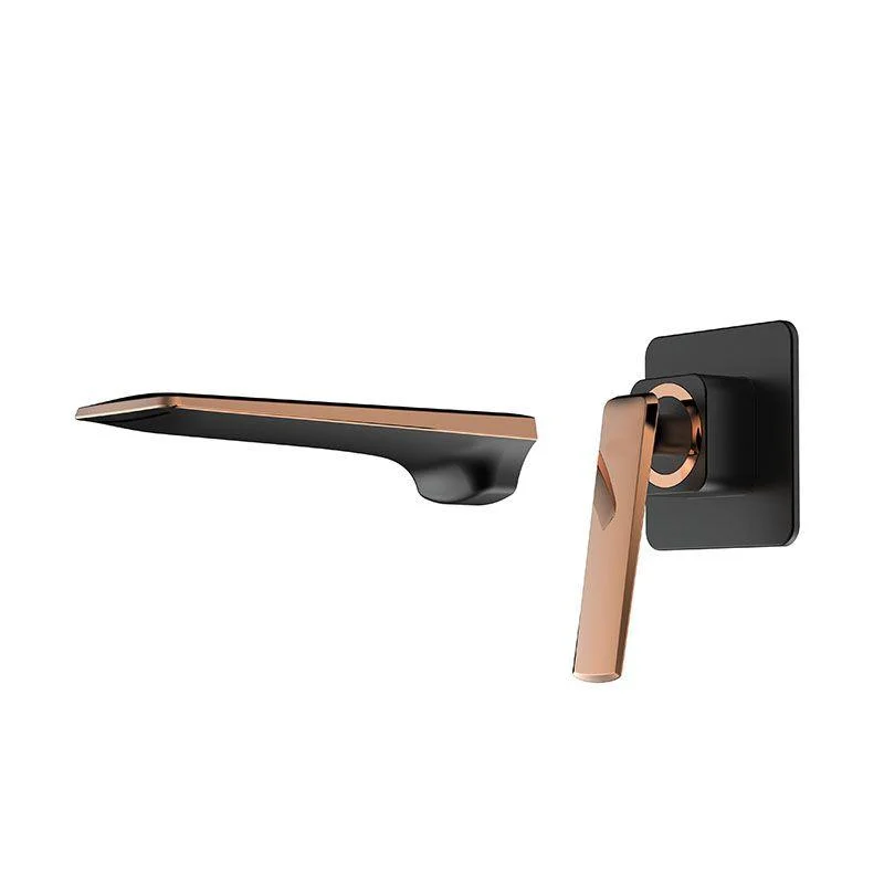 Modern Bathtub Tap Wall-mounted Rod Handle Brass Bathtub Tap -Bathlova