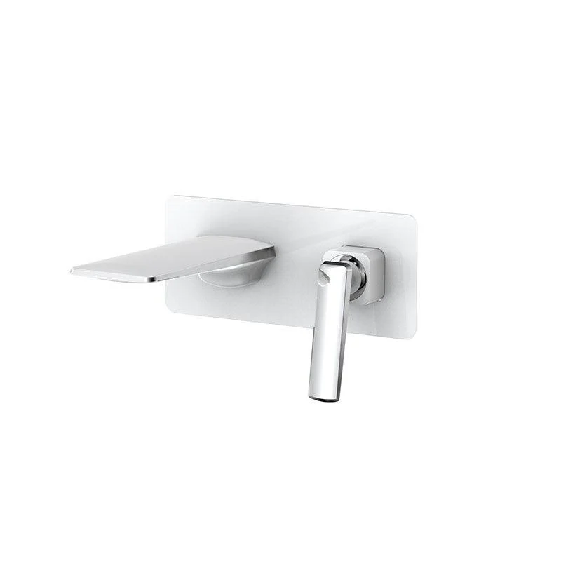 Modern Bathtub Tap Wall-mounted Rod Handle Brass Bathtub Tap -Bathlova