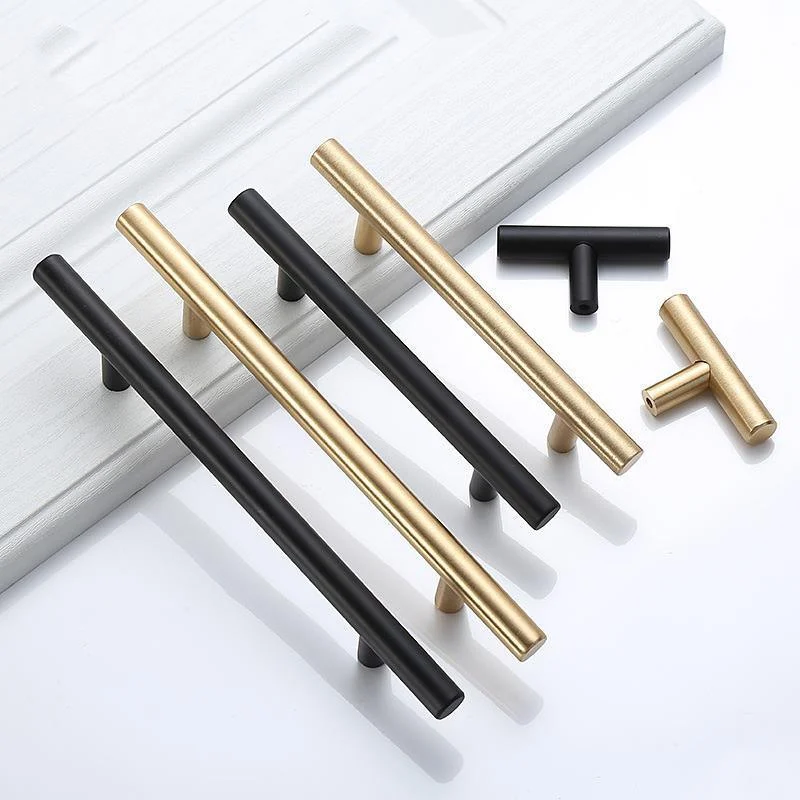 Modern Black & Gold Cabinet and Drawer Handles -Bathlova