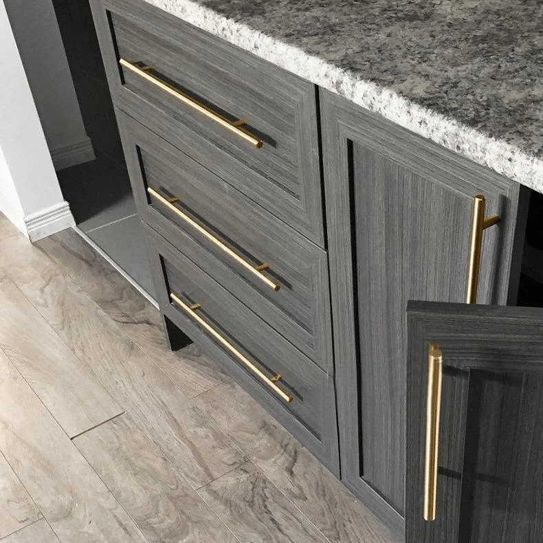 Modern Black & Gold Cabinet and Drawer Handles -Bathlova