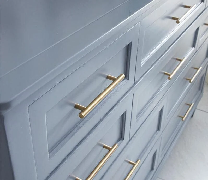 Modern Black & Gold Cabinet and Drawer Handles -Bathlova