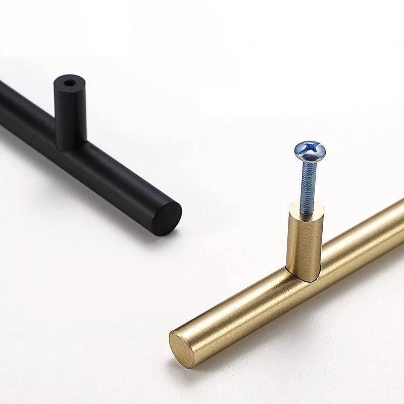 Modern Black & Gold Cabinet and Drawer Handles -Bathlova