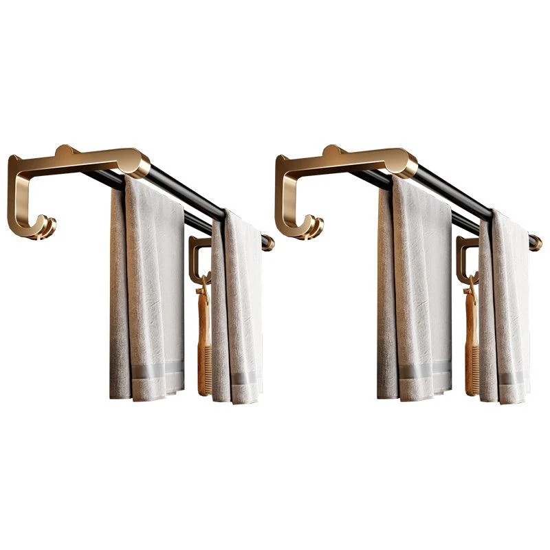 Modern Black Bath Hardware Set Towel Bar Bathroom Hardware Set -Bathlova