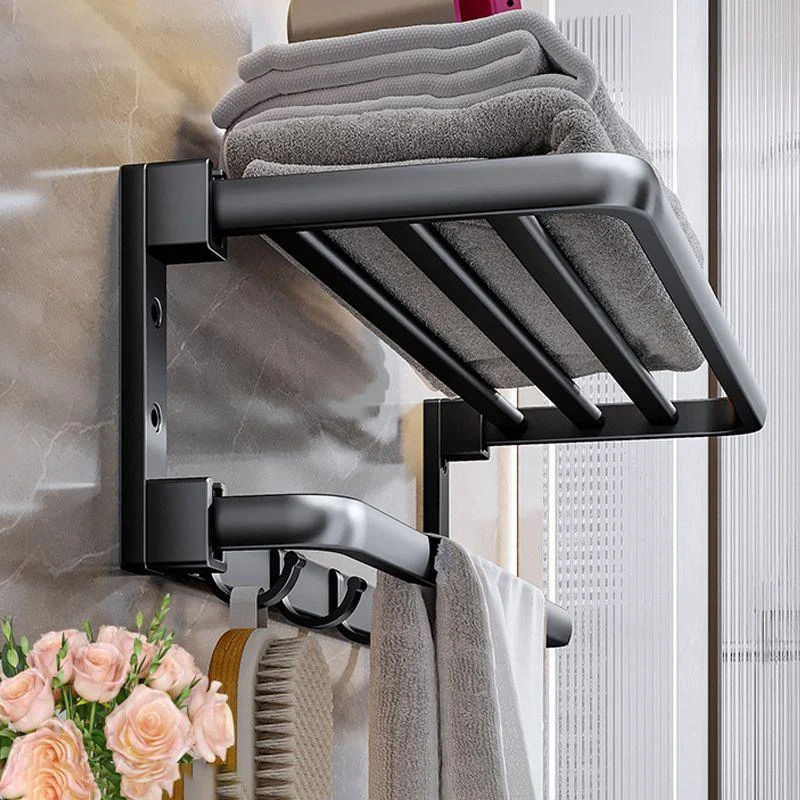 Modern Black Bathroom Accessory Kit Towel Bar Bathroom Hardware -Bathlova