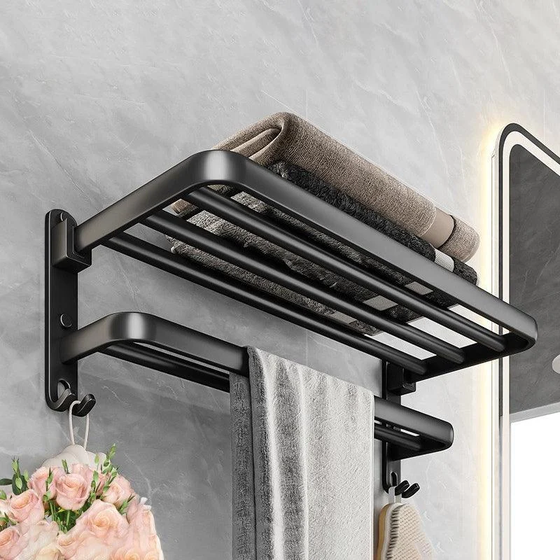 Modern Black Bathroom Accessory Kit Towel Bar Bathroom Hardware -Bathlova